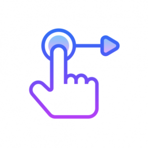 Gesture control music icon